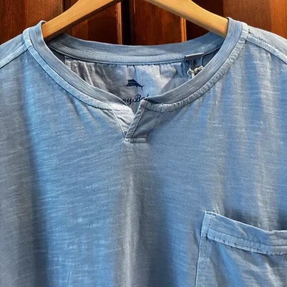 Tommy Bahama Beach Fade Abaco Tee Blue Infinity Pool Pocket Shirt NWT Size XL - Picture 6 of 13